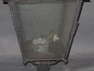 Antique Converted Street Light Lamp Oil to Electric  