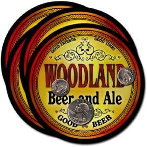  Woodland, NC Beer & Ale Coasters   4pk 