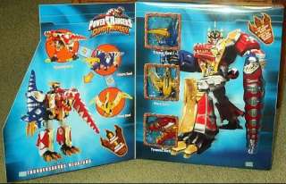 Power Rangers Thundersaurus Megazord Deluxe Inside Panel of Front of 