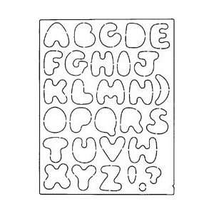  PC   Coluzzle   Template Alphabet Round 8.5in. x 11in 