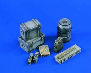 Verlinden 120mm German Ammo & Equipment Boxes #967  