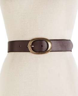 Fossil Belt, Hammered Oval Buckle   Extra 25% off Clearance   Handbags 