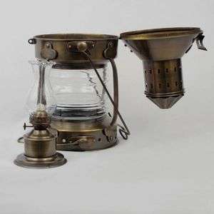 Antique Brass Ship Anchor Oil Lantern 16 Oil Lamp  