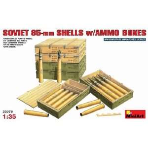    MiniArt 1/35 Soviet 85mm Shells with Ammo Crates Kit Toys & Games