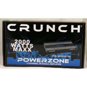  Crunch PZi 2000.1D Powerzone 1 Channel D Class Car Amplifier 