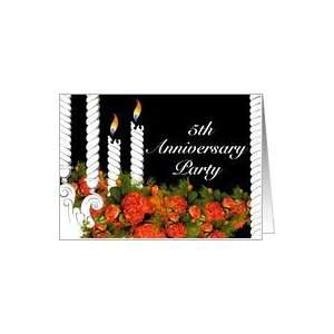  Fifth Wedding Anniversary Party Invitation Card Health 