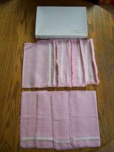 Vintage Gimbels Schusters Pink 8pc Placemat Napkin Set  