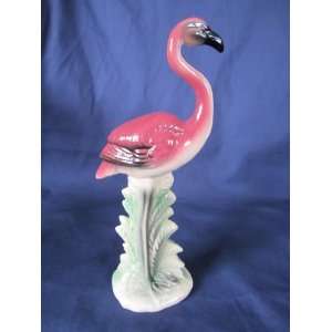  Vintage Porcelain Ceramic Pink Flamingo Bird Figurine 10 