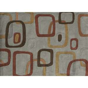   GR 13 Aqua/Multi Color Hand Tufted Chinese Grant Collection Rug