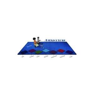   Carpets Americolors 6 Round blue bird Area Rug