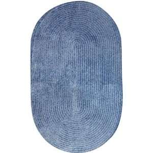    Dover Chenille Area Rug   9 round, Periwinkle Blue