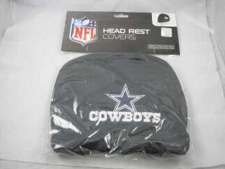 NFL Dallas COWBOYS Head Rest Covers Set of 2  