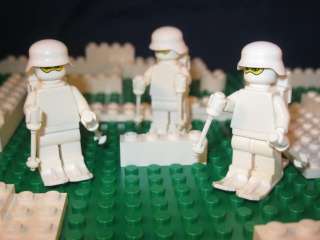 LEGO Custom SNOW TROOPERS German Army 3 MAN SQUAD WW2  