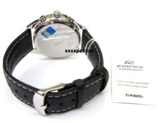 Casio Edifice Watch Leather Black EF 503L 1AVDR EF503  