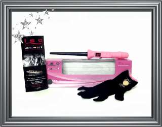 ISO Professional Twister Ceramic Ionic Curling Iron   18/9mm Pink 