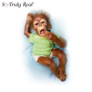 Ashton Drake So Truly Real Lifelike Orangutan Baby Doll with Banana 