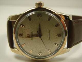   1956 GOLD CAPPED OMEGA SEAMASTER AUTOMATIC WATCH . SERVICED  