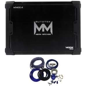  Package Autotek M1400.4 1400 Watt Max Mean Machine Series 