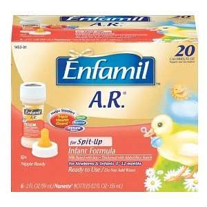 Enfamil A.R. Infant Formula for Spit Up, 20 Calorie Ready To Feed 2 oz 