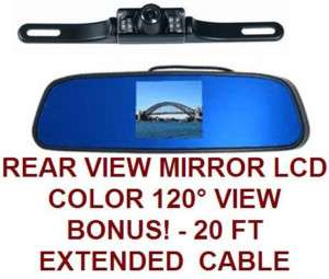 REAR VIEW MIRROR MOUNT BACKUP CAMERA SYSTEM   License Mount Cam&TFT 
