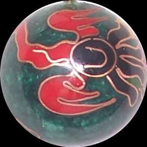 com Necklace Single Fighting Phoenix Cloisonné Chiming Ball Necklace 