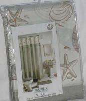 Beautiful first quality, new in package fabric shower curtain from the 