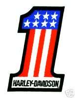 HARLEY DAVIDSON® #1 US FLAG MOTORCYCLE PATCH PIN SET