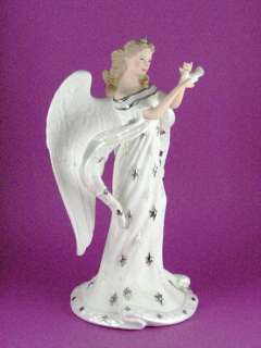 Heavens Blessing   Angel with Bird Figurine by Lenox  