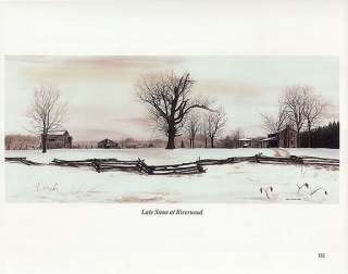 BOB TIMBERLAKE print LATE SNOW AT RIVERWOOD  