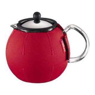 Bodum Nero Thermal Neoprene 8 Cup Tea Press Coat, Red  