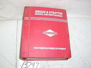Briggs & Stratton Service & Parts manual  