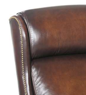 Distressed Brown Leather Swivel Office Chair SS EC293  
