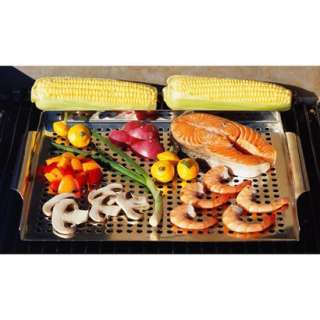 Chefmate® Grill Topper   Stainless Steel.Opens in a new window
