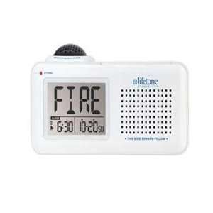  Bedside Fire Alarm & Clock with Super Shaker by Lifetone 