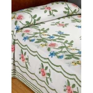  Rosalee Floral Chenille Bedspread