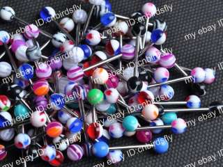   wholesale lots mixed 316L UV Barbell piercing button body jewelry