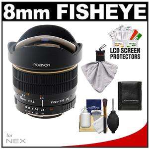 Rokinon 8mm Fisheye Lens Sony Alpha NEX 5N NEX 7 NEX C3 NEX 5 NEX VG20 