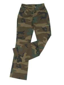 Womens Stretch Flare CAMO PANTS Clothes Hunting 3 4  