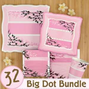 Cherry Blossom Birthday Party Supplies & Ideas   32 Big Dot Bundle 