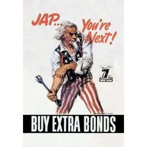  Jap.Youre Next Buy Extra Bonds   12x18 Framed Print in 