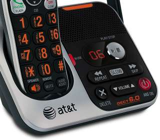  AT&T 32200 DECT 6.0 Cordless Phone, Black/Silver, 2 