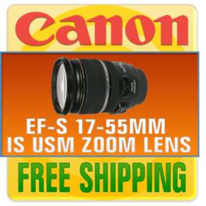 Canon EF S 17 55mm f/ 2.8 IS USM Zoom Lens 17 55 New 0013803064445 