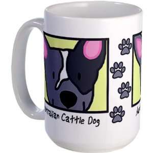 Anime Blue Heeler Pets Large Mug by   Kitchen 