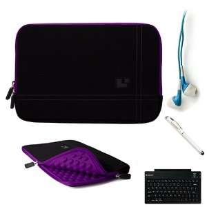  Microsuede Black with Purple Edge and Rear Pocket Carrying 