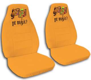 pair of matching headrest covers  
