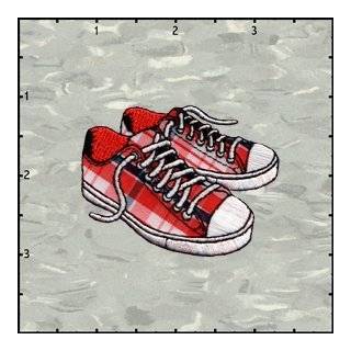 Novelty Patch   Plaid Bowling Shoes Logo by Hat Shark