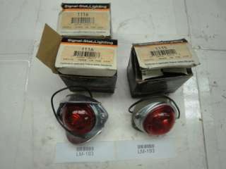   Federal Mogul Red Marker Lights (2) cat 1116 & (1) 1115 New In Box