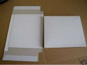 150 WHITE CARDBOARD MAILERS FOR CD CASE w/ SEAL JS30  