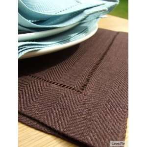  Chocolate Brown Linen Placemat Emil