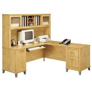   Desk and Hutch   Bush Office Furniture   OFFPKG 36